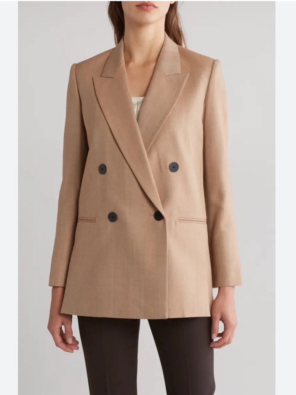 Rebecca Taylor Double-Breasted Wool Blend Sport Coat Blazer Size 14 NWTS